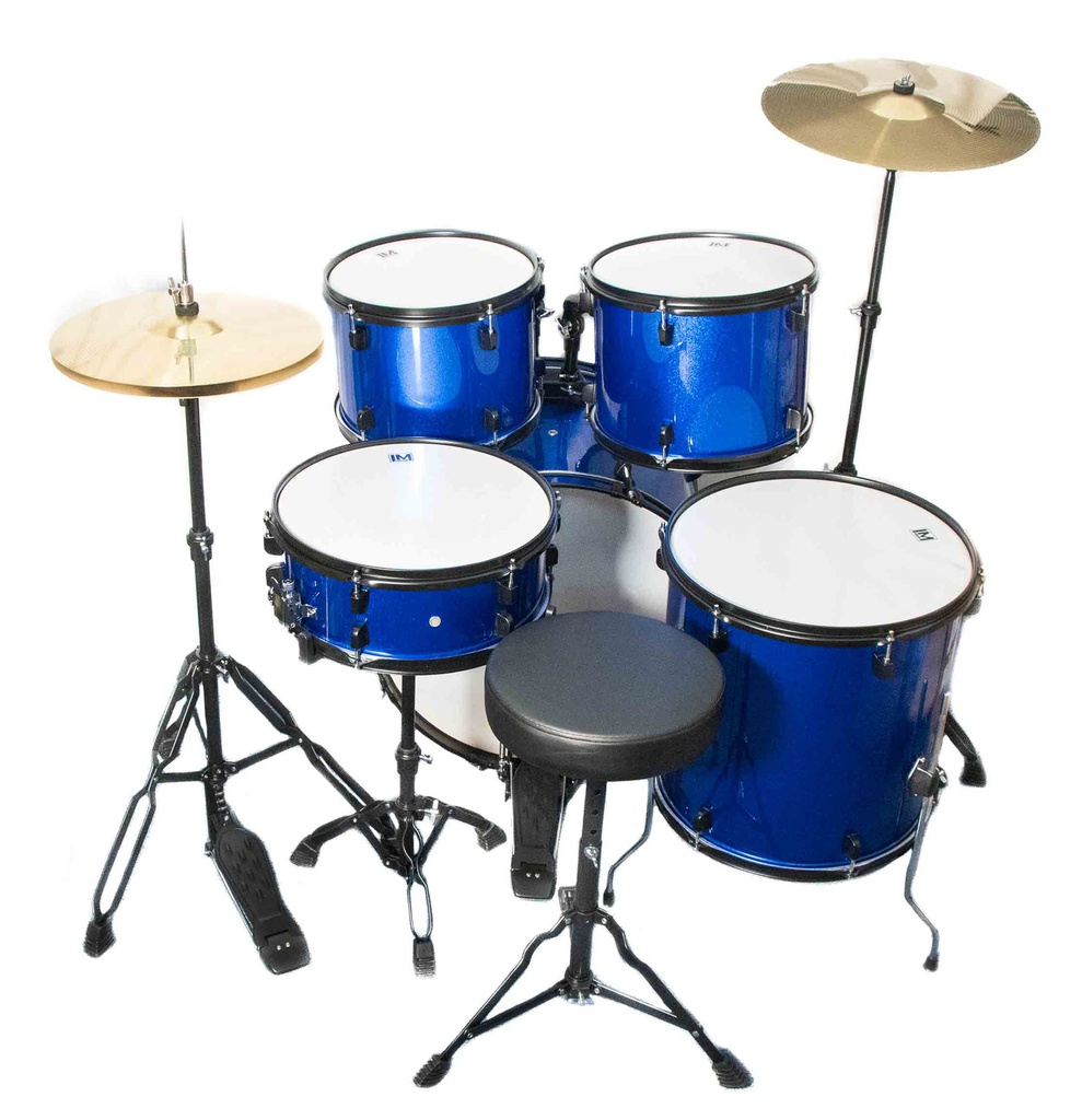 Bateria De 5 Pzas, Platillos LM Azul JBP1601A