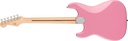 Guit. Elect. Fender Squier Sonic™ Stratocaster®Maple Fingerboard, White Pickguard, Flash Pink