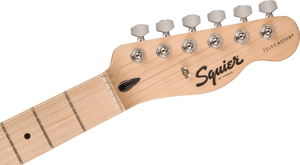 Guit. Elect. Fender Squier Sonic™ Telecaster® Maple Fingerboard, White Pickguard, Black
