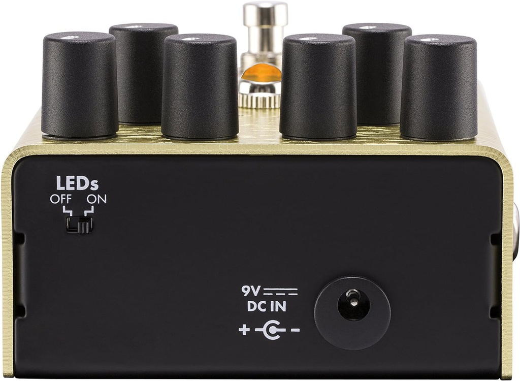 Pedal De Efectos Fender Pluglist Distortion Dorado