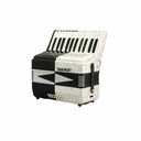 Acordeon 25 Teclas 12Bajos Blanco Solaris