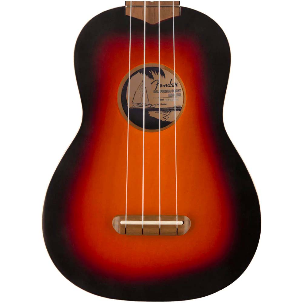 Ukulele Fender Soprano Venice Walnut Fingerboard 2 Color Sunburst