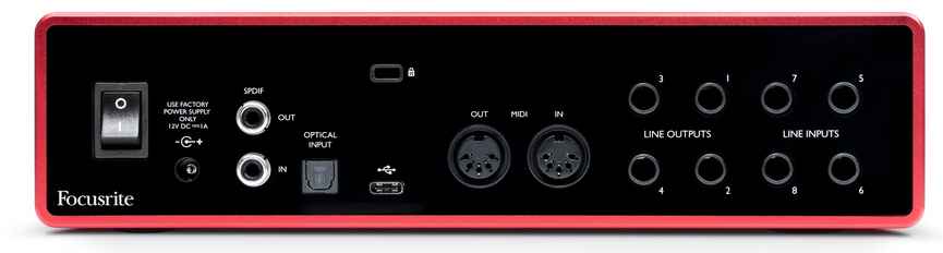 Interfase Focusrite Scarlett 18I8 MOSC0018