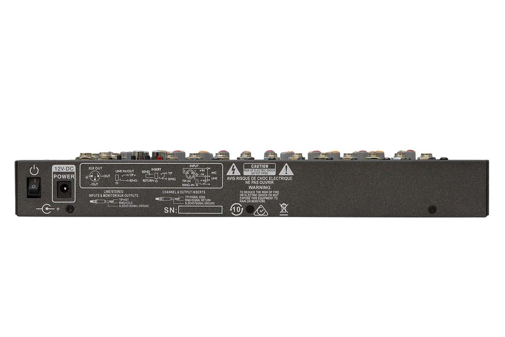 Mezcladora De 7 Ch. 3 Band, Eq, Eco y Usb