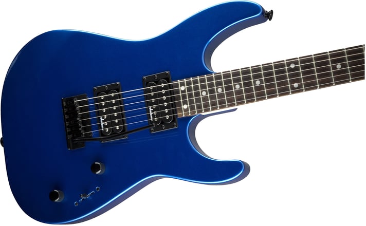 Guitarra Electrica Jackson JS12 Dinky, Ah Fb, 24 Ft, Azul