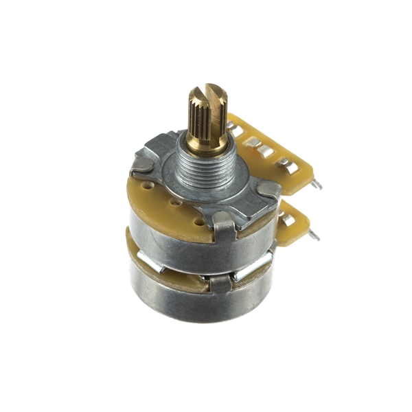 Potenciómetro De Eje Solido Concéntrico De Audio De 250K/500K.