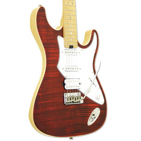 Guitarra Eléctrica Aria Pro II Rojo Rubi MKII-- 714-MK2 RBRD