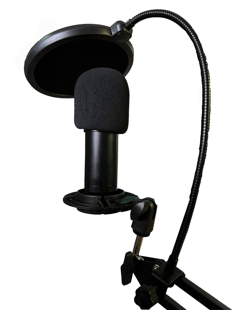 Pqte. Microfono Usb, Soportes y Antipop