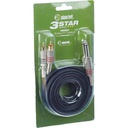 Cable De 2 Rca A 2 Plug 6.3 De 3 Mtr K3TPC0300