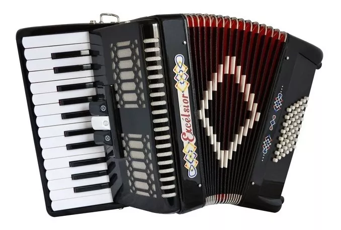 Acordeon Teclas 2648 Excelsior Negro