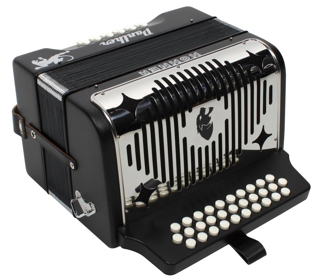 Acordeon Hohner Panther Fa-Sib-Mib Negro