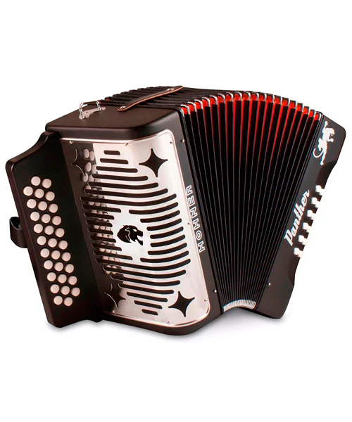 Acordeon Botones Hohner Panther Sol-Do-Fa-- A4800