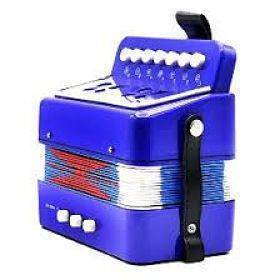 Acordeon Infantil 7 Botones Azul Rey 2 Bajos Farinelli-- ACIFAZR