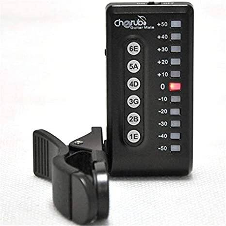 Afinador Led Para Guitarra Cherub Negro