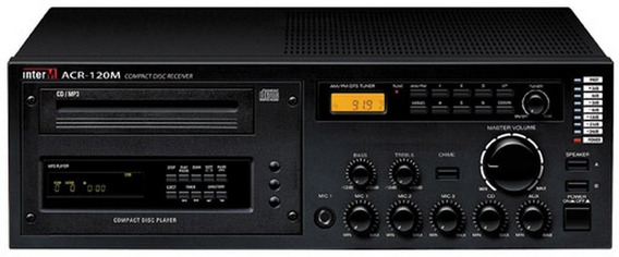 Amplificador De Audio Inter-M Mixer Recep. y Cd Mp3-- ACR-120M