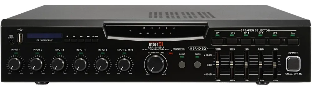 Amplificador De Audio Inter-M Y Mixer 120W-- MA-212U BRACKET 