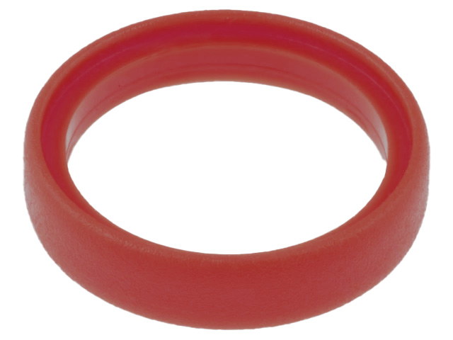 Anillo Identificador De Plastico Rojo