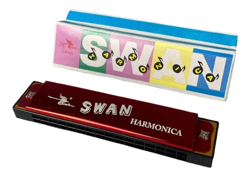 Armonica Swan Anodizada 16/32, Plastico Doble