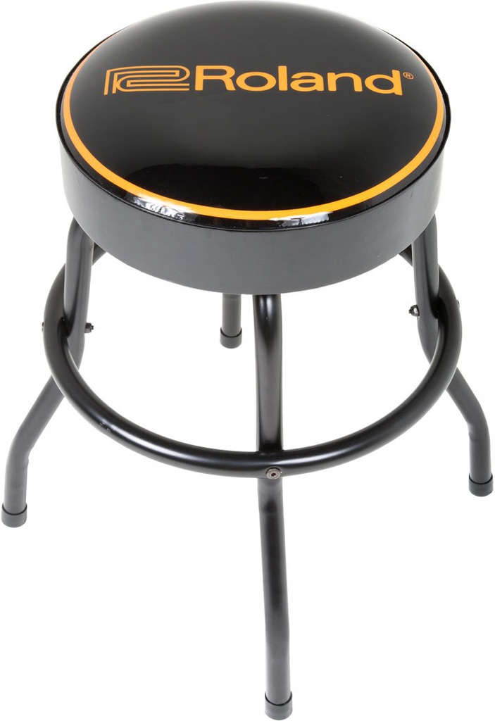 Banco Taburete c/asiento movible logo roland 30" color negro