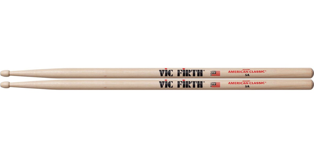 Baquetas 5A Punta Madera Vick Firth