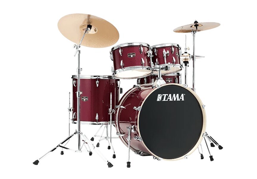 Bateria Tama Imperialstar 5 Pzas Rojo Metalico