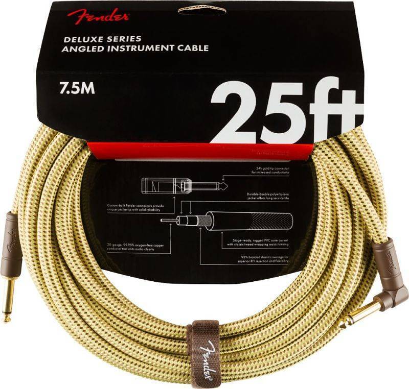 Cable Para Instrumento Fender 25ft Tweed