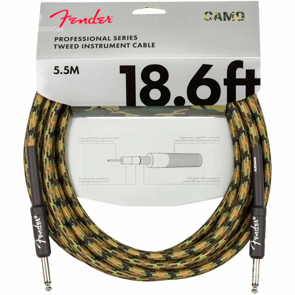 Cable De Plug A Plug 5.5 mtr Fender Serie Profesional