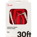 Cable Para Instrumento Fender 30ft Original Coiled Rojo