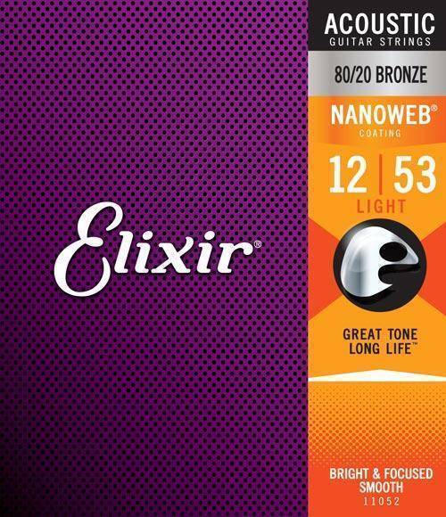 Juego De Cuerdas Para Guitarra Acústica Elixir Bronze-- 11052