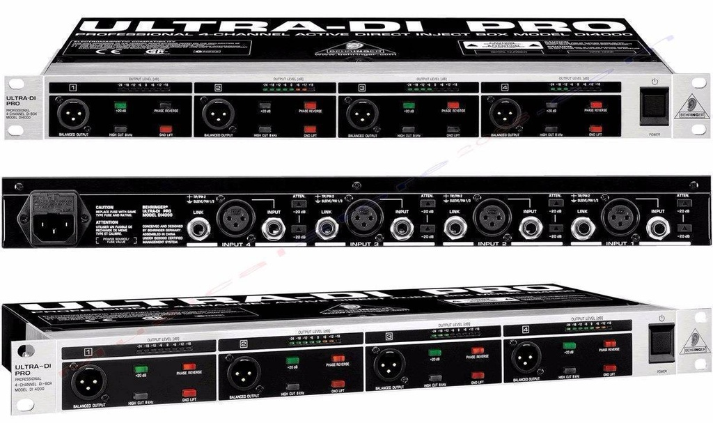 Caja Directa Behringer Activa De 4 Canales DI4000