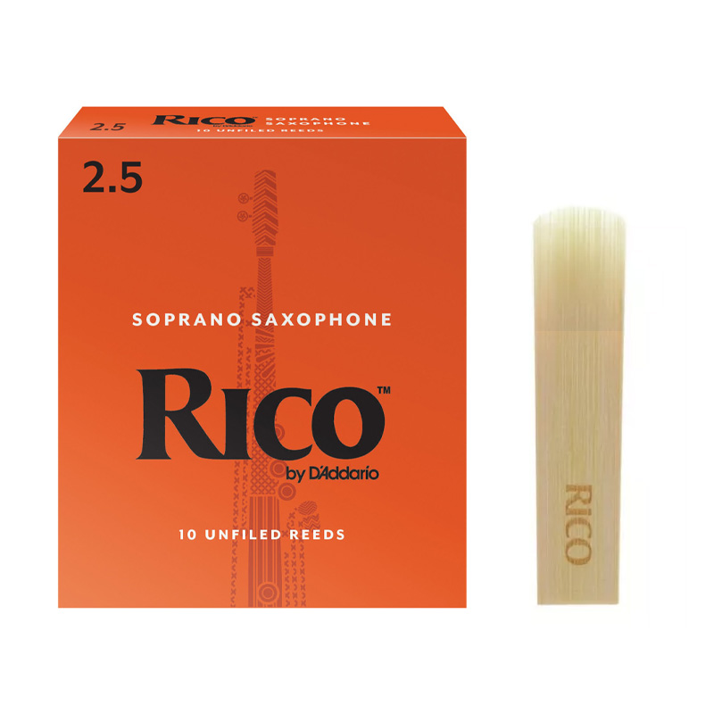 Caña Sax Soprano Rico 2 1/2 (10)