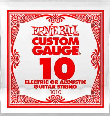 Cuerda Guitarra Electrica 0.010 Ernie Ball "Custom"-- 1010(6)