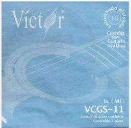 Cuerda Guitarra Acustica 1A Victor Acero-- 11(10)