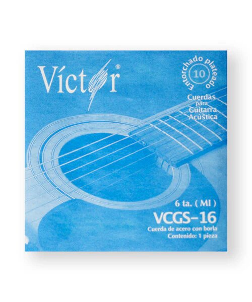 Cuerda Guitarra Acustica 6A Victor Acero-- (10)