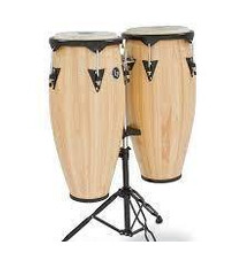 Congas LP City 11" y 12" Madera Natural