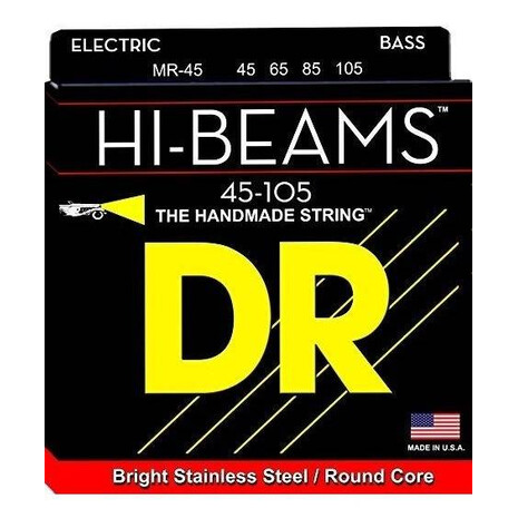 Juego De Cuerdas Para Bajo Electrico Medium 45-105 HI-BEAM DR-- MR-45