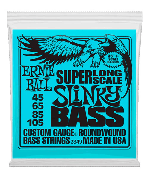 Juego De Cuerdas Para Bajo Electrico Ernie Ball Azul Escala Larga-- 2849