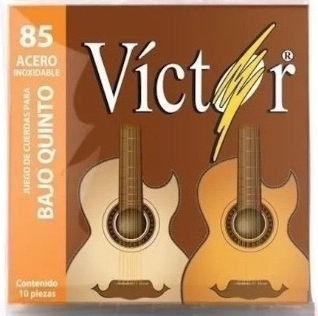 Juego De Cuerdas Para Bajo Quinto Victor Acero-- VCBQ-85