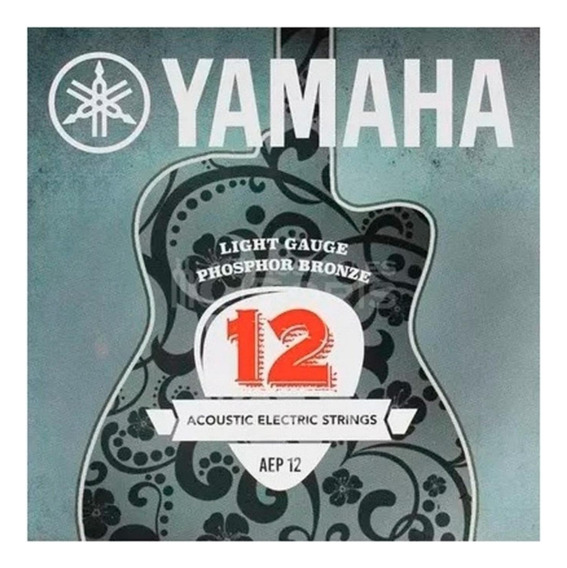 Juego De Cuerdas Para Guitarra Acustica Acero .012053 Yamaha-- AEP 12