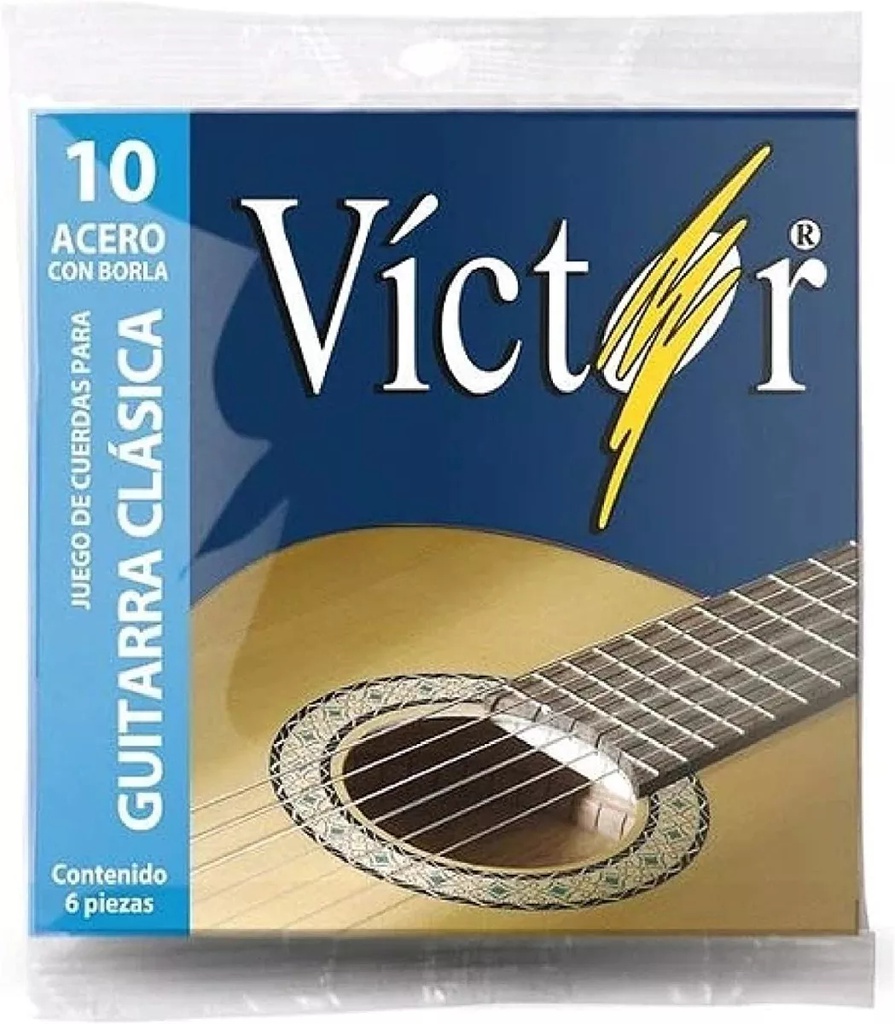 Juego De Cuerdas Para Guitarra Acustica Acero Victor-- VCGS-10