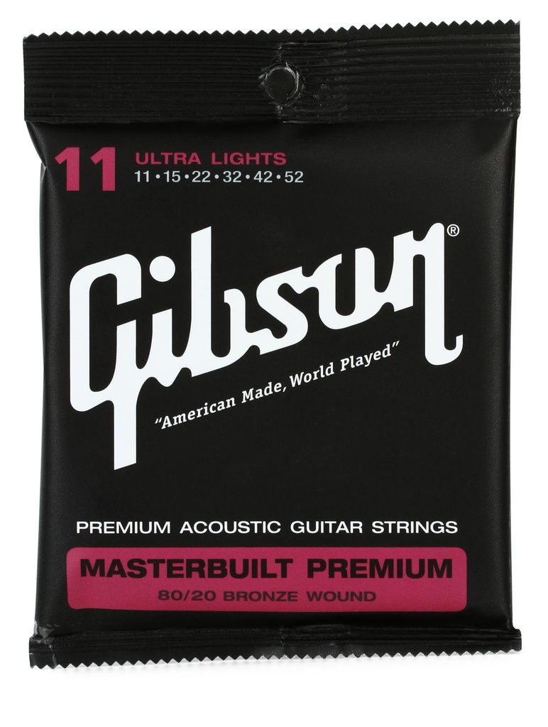 Juego De Cuerdas Para Guitarra Acustica Bronze 11-52-- SAG-BRS11