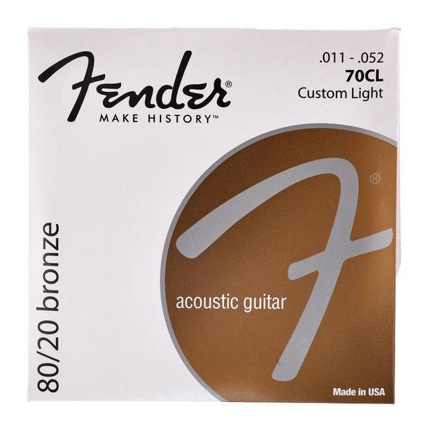 Juego De Cuerdas Para Guitarra Acustica Fender 70Cl 80/20 1152