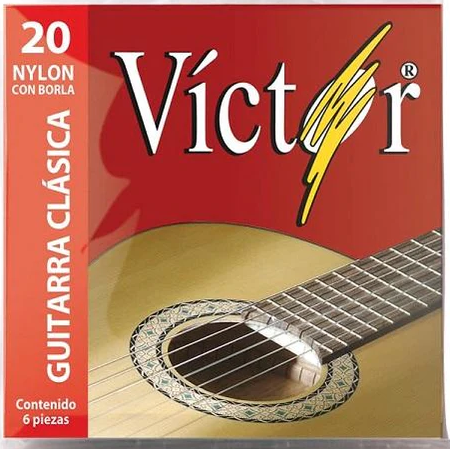 Juego De Cuerdas Para Guitarra Acustica Nylon Victor-- VCGS-20