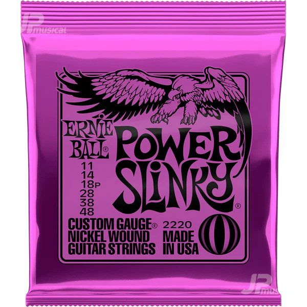 Juego De Cuerdas Para Guitarra Electrica Ernie Ball 011-48 Morada-- 2220