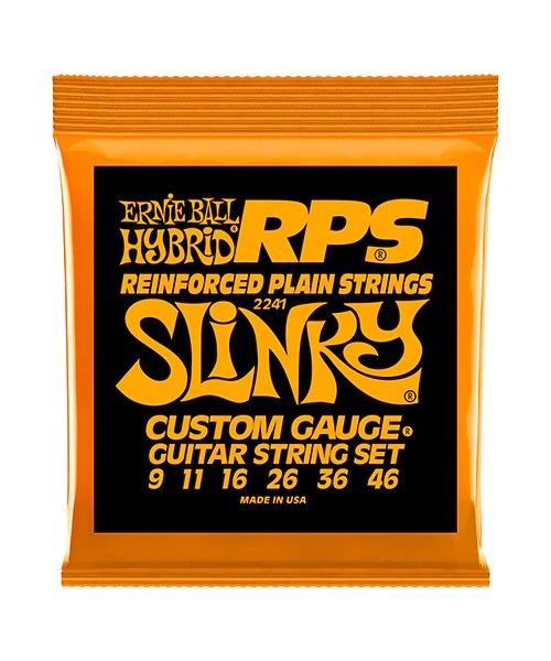 Juego De Cuerdas Para Guitarra Electrica Ernie Ball 09-46 RPS Naranja--2241