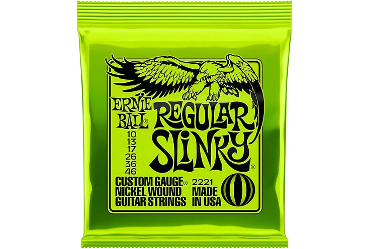 Juego De Cuerdas Para Guitarra Electrica Ernie Ball 10-46 Verde-- 2221