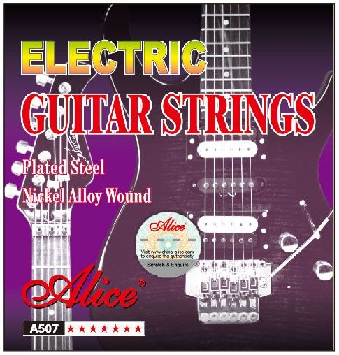 Juego De Cuerdas Para Guitarra Electrica 10-46 Nickel Alice-- A207-L