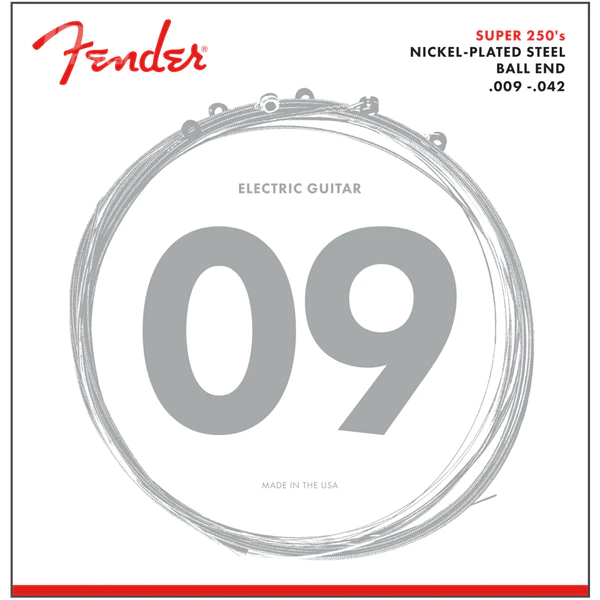 Juego De Cuerdas Para Guitarra Electrica Fender Nickel 250L-- 730250403