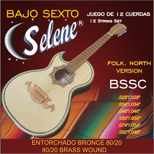 Juego De Cuerdas Para Bajo Sexto Bronce-- BSSC