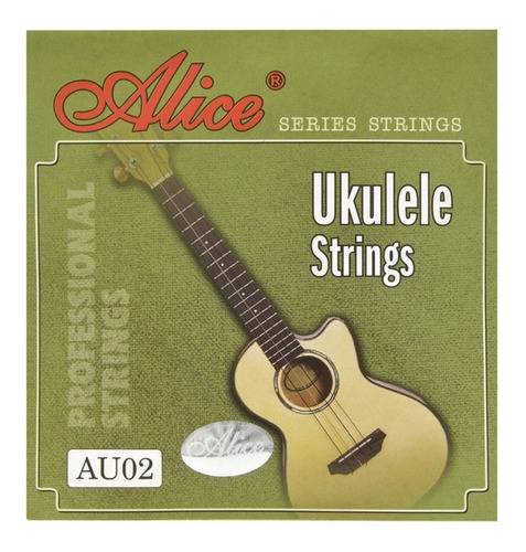 Juego De Cuerdas Para Ukulele Soprano D (RE) Nylon Negro Alice-- AU02